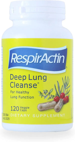 RESPIRACTIN - RespirActin Deep Lung Cleanse 120 Capsulas - The Red Vitamin MX - Suplementos Alimenticios - {{ shop.shopifyCountryName }}