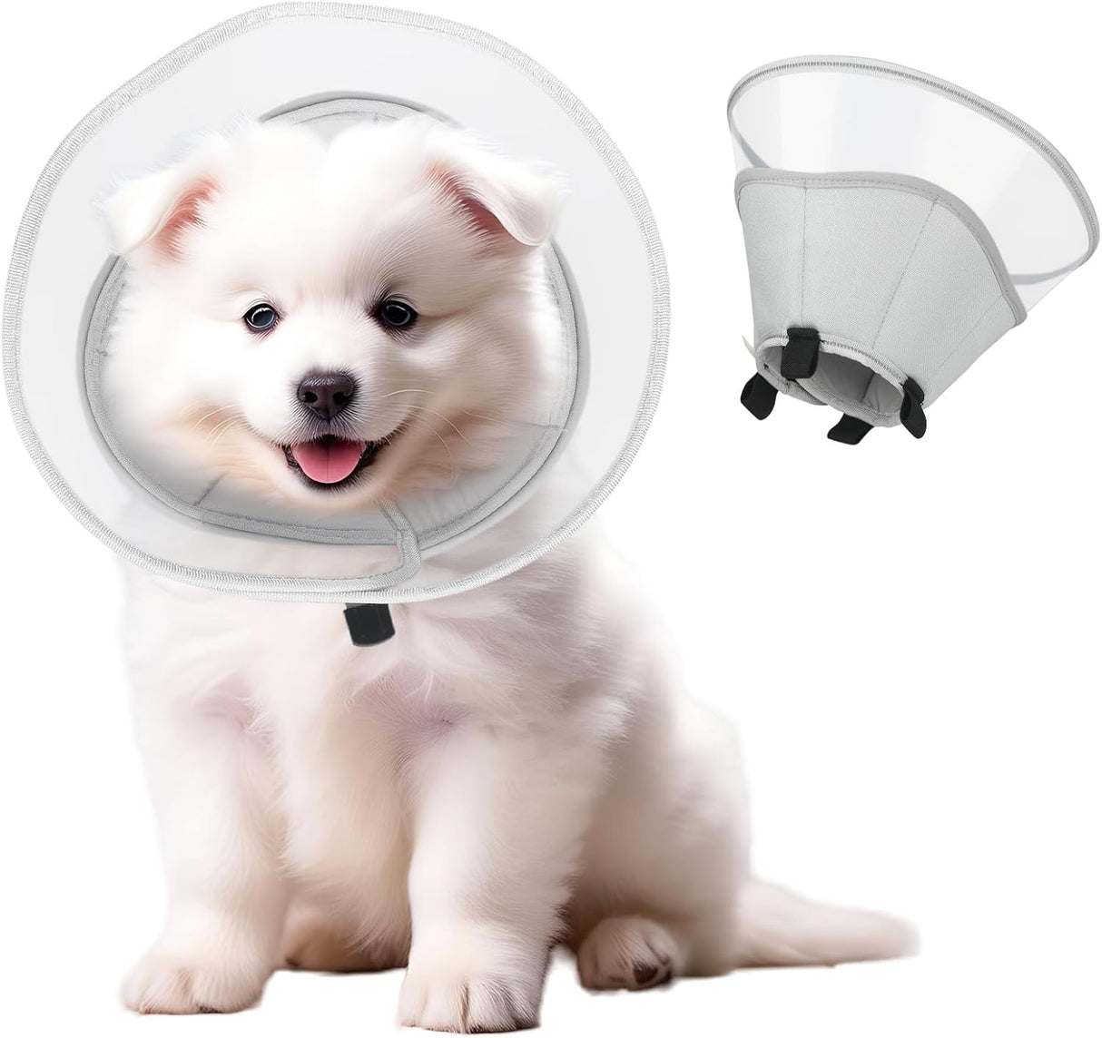RUNEAP Soft Elizabethan Dog Cone Collar SM