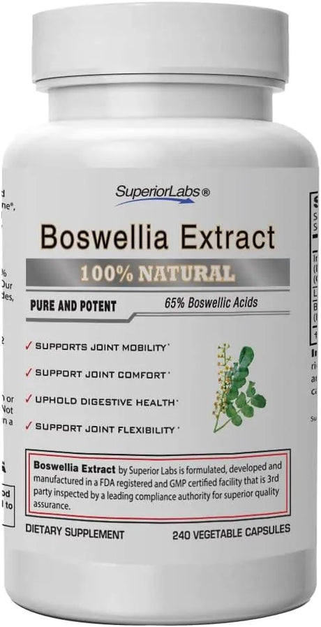 SUPERIOR LABS - Superior Labs Boswellia Extract 240 Capsulas - The Red Vitamin MX - Suplementos Alimenticios - {{ shop.shopifyCountryName }}