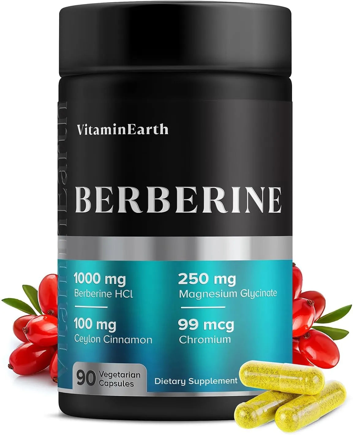 VITAMIN EARTH - Vitamin Earth Berberine 90 Capsulas - The Red Vitamin MX - Suplementos Alimenticios - {{ shop.shopifyCountryName }}