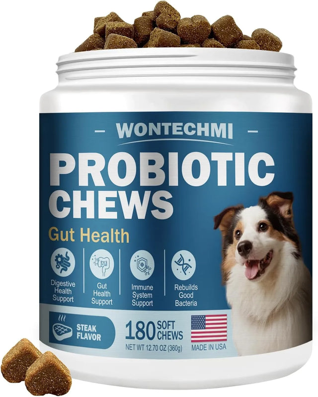WONTECHMI - WONTECHMI Probiotics for Dogs Steak 180 Masticables - The Red Vitamin MX - Probióticos Para Perros - {{ shop.shopifyCountryName }}