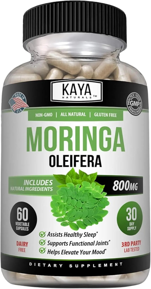 KAYA NATURALS - Kaya Naturals Moringa Leaf Extract 800Mg. 60 Capsulas - The Red Vitamin MX - Suplementos Alimenticios - {{ shop.shopifyCountryName }}