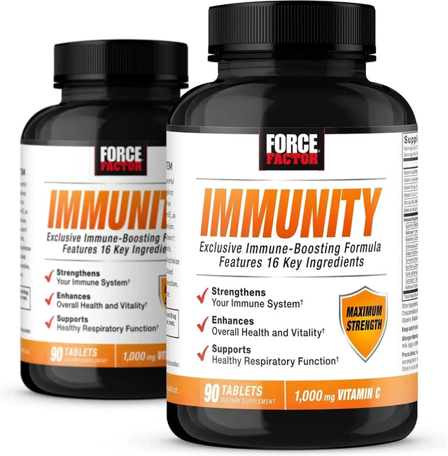 FORCE FACTOR - FORCE FACTOR Immunity with Elderberry and 1000Mg. of Vitamin C 90 Tabletas 2 Pack - The Red Vitamin MX - Suplementos Alimenticios - {{ shop.shopifyCountryName }}