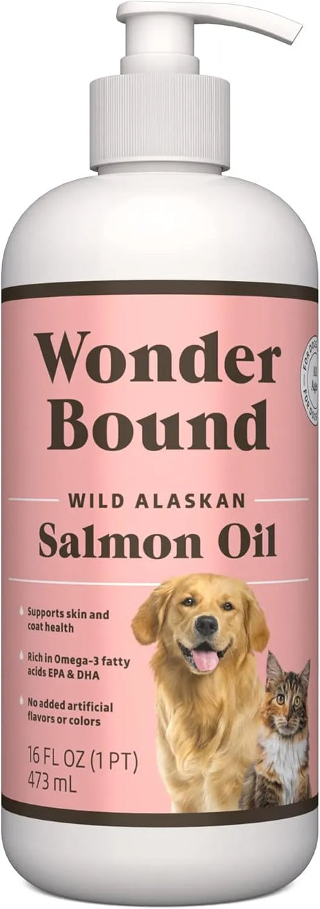 WONDER BOUND - Wonder Bound Wild Alaskan Salmon Oil 16 Fl.Oz. - The Red Vitamin MX - Aceite De Pescado Para Perros - {{ shop.shopifyCountryName }}