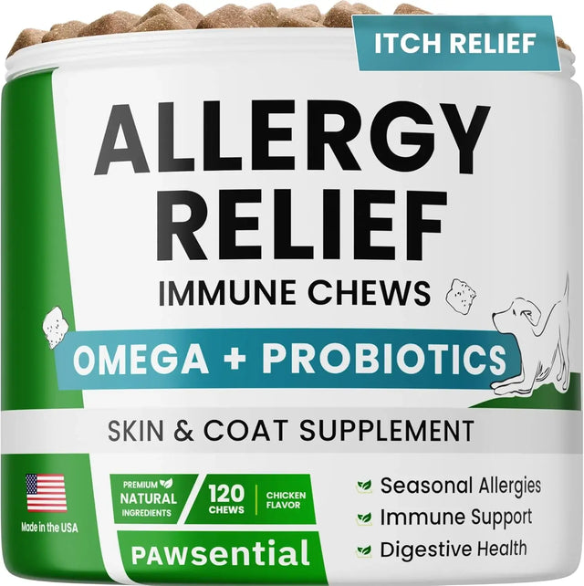 PAWSENTIAL - Pawsential Allergy Relief Dog Chews Chicken Flavor 120 Masticables - The Red Vitamin MX - Remedios Para La Picazón De Perros - {{ shop.shopifyCountryName }}
