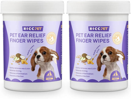 HICC PET - HICC PET Dog Ear Wipes Finger Honey Scent 50 Toallitas 2 Pack - The Red Vitamin MX - Cuidado Del Oído De Perros - {{ shop.shopifyCountryName }}