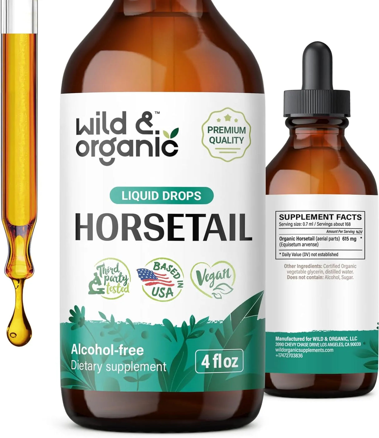 WILD & ORGANIC - Wild & Organic Horsetail Herb Drops 4 Fl.Oz. - The Red Vitamin MX - Suplementos Alimenticios - {{ shop.shopifyCountryName }}