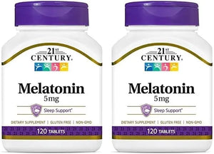 21ST CENTURY - 21st Century Melatonin 5Mg. 120 Tabletas 2 Pack - The Red Vitamin MX - Suplementos Alimenticios - {{ shop.shopifyCountryName }}