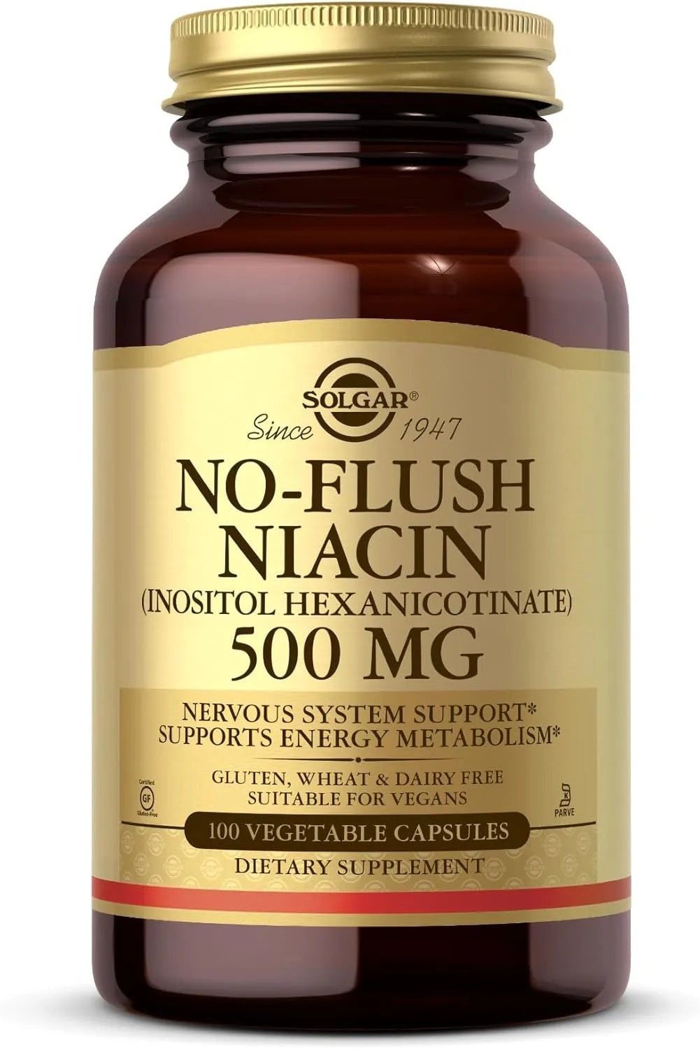 SOLGAR - SOLGAR No-Flush Niacin 500Mg. 100 Capsulas - The Red Vitamin MX - Suplementos Alimenticios - {{ shop.shopifyCountryName }}