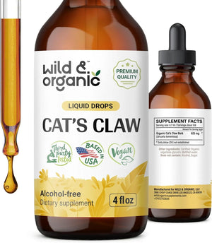 WILD & ORGANIC - Wild & Organic Cats Claw Tincture 4 Fl.Oz. - The Red Vitamin MX - Suplementos Alimenticios - {{ shop.shopifyCountryName }}