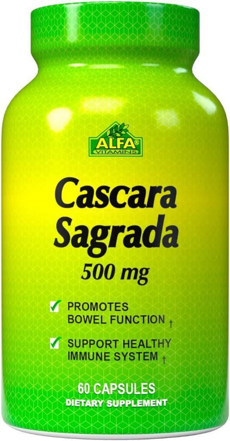 ALFA VITAMINS - Alfa Vitamins Cascara Sagrada 500Mg. 60 Capsulas - The Red Vitamin MX - Suplementos Alimenticios - {{ shop.shopifyCountryName }}