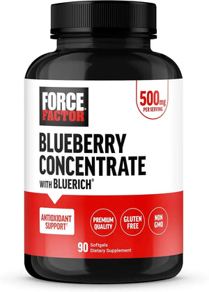 FORCE FACTOR - Force Factor Blueberry 500Mg. 90 Capsulas Blandas - The Red Vitamin MX - Suplementos Alimenticios - {{ shop.shopifyCountryName }}