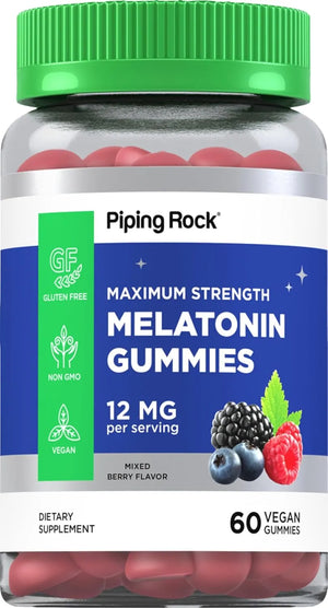 PIPING ROCK - Piping Rock Melatonin Gummies 12Mg. 60 Gomitas - The Red Vitamin MX - Suplementos Alimenticios - {{ shop.shopifyCountryName }}