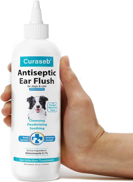 CURASEB - Curaseb Dog Ear Infection Treatment Solution 12 Fl.Oz. - The Red Vitamin MX - Cuidado Del Oído De Perros - {{ shop.shopifyCountryName }}