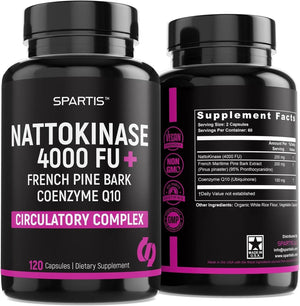 SPARTIS - SPARTIS Nattokinase 4000 FU 120 Capsulas - The Red Vitamin MX - Suplementos Alimenticios - {{ shop.shopifyCountryName }}