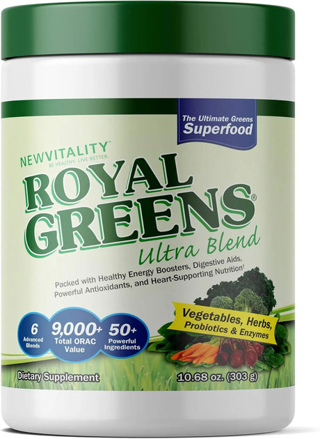 NEW VITALITY - New Vitality Royal Greens Superfood Powder 303Gr. - The Red Vitamin MX - Suplementos Alimenticios - {{ shop.shopifyCountryName }}