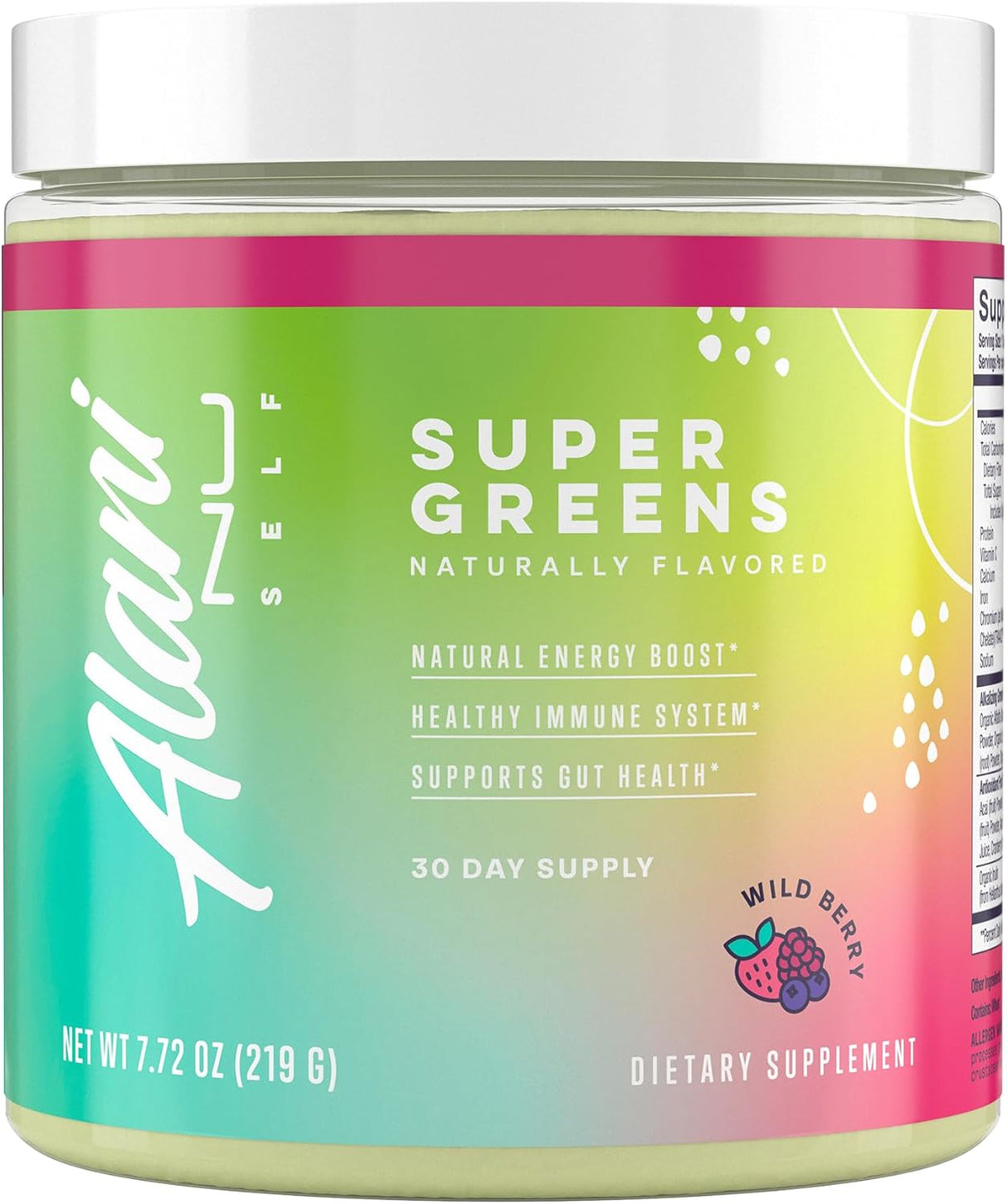 Alani Nu Super Greens Powder 30 Servicios Wild Berry 219Gr.