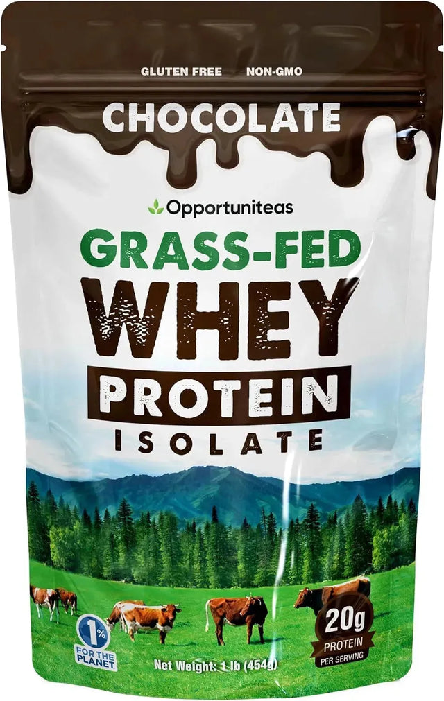 OPPORTUNITEAS - Opportuniteas Grass Fed Chocolate Whey Protein Isolate Powder 454Gr. - The Red Vitamin MX - Suplementos Alimenticios - {{ shop.shopifyCountryName }}