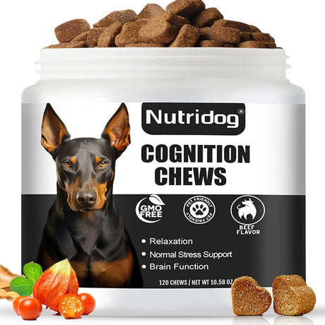 NUTRIDOG - Nutridog Advanced Cognition Chews for Dogs 120 Masticables - The Red Vitamin MX - Suplementos Herbales Para Perros - {{ shop.shopifyCountryName }}