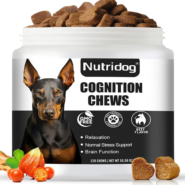 NUTRIDOG - Nutridog Advanced Cognition Chews for Dogs 120 Masticables - The Red Vitamin MX - Suplementos Herbales Para Perros - {{ shop.shopifyCountryName }}