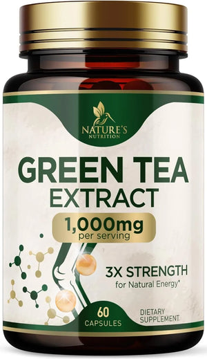 NATURE'S NUTRITION - Nature's Nutrition Green Tea Extract 1000Mg. 60 Capsulas - The Red Vitamin MX - Suplementos Alimenticios - {{ shop.shopifyCountryName }}