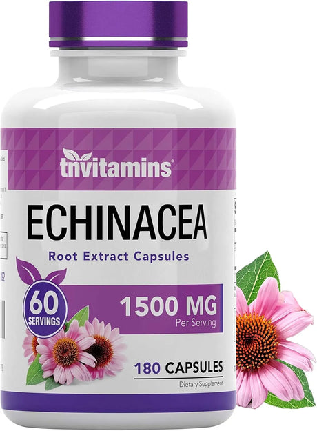 TNTVITAMINS - tnvitamins Echinacea 1500Mg. 180 Capsulas - The Red Vitamin MX - Suplementos Alimenticios - {{ shop.shopifyCountryName }}