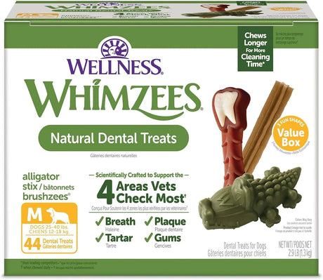 WELLNESS WHIMZEES - Wellness WHIMZEES Value Box Dog Dental Treats Medium Size Dogs 44 Piezas - The Red Vitamin MX - Cuidado Dental Para Perros - {{ shop.shopifyCountryName }}