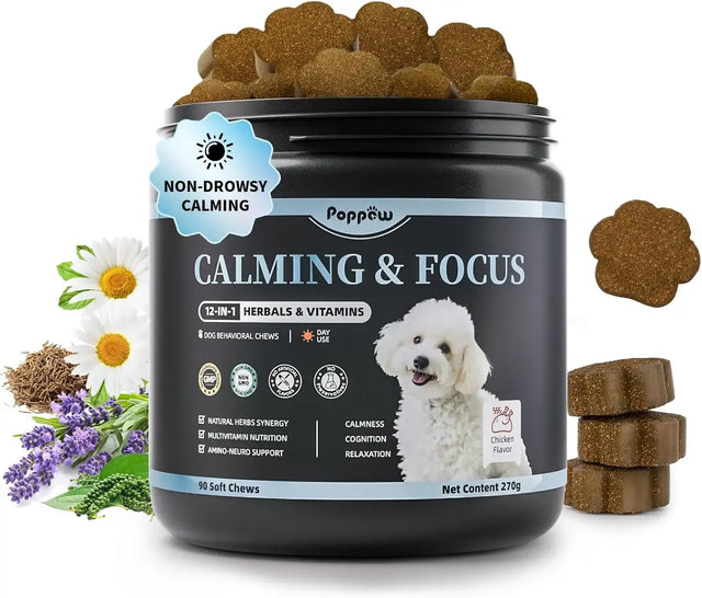 POPPAW - POPPAW Calming Chews for Dogs Chicken 90 Masticables - The Red Vitamin MX - Relajantes Para Perros - {{ shop.shopifyCountryName }}