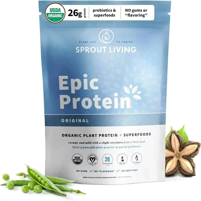 SPROUT LIVING - Sprout Living Epic Protein Plant Based Protein & Superfoods Powder Unflavored 456Gr. - The Red Vitamin MX - Suplementos Alimenticios - {{ shop.shopifyCountryName }}