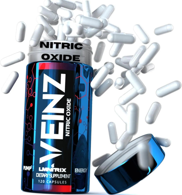 LMNITRIX - VEINZ Pills Nitric Oxide 120 Capsulas - The Red Vitamin MX - Suplementos Alimenticios - {{ shop.shopifyCountryName }}