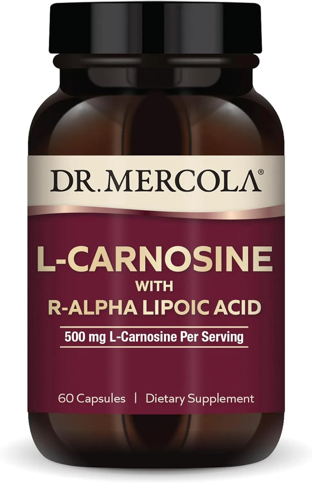 DR MERCOLA - Dr. Mercola L-Carnosine with R-ALA 500Mg. 60 Capsulas - The Red Vitamin MX - Suplementos Alimenticios - {{ shop.shopifyCountryName }}