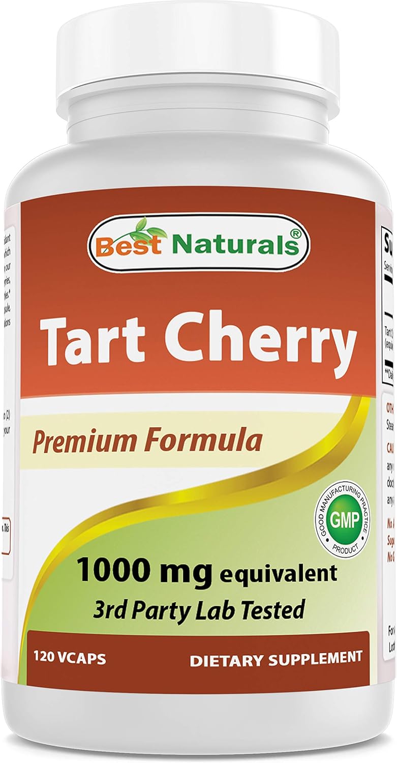 Best Naturals Tart Cherry Extract 1000Mg. 120 Capsulas