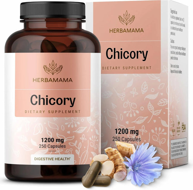 HERBAMAMA - HERBAMAMA Chicory Inulin 1200Mg. 250 Capsulas - The Red Vitamin MX - Suplementos Alimenticios - {{ shop.shopifyCountryName }}