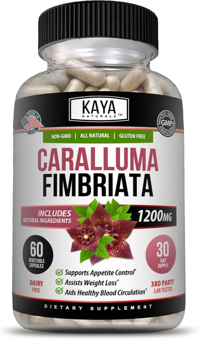 KAYA NATURALS - Kaya Naturals Caralluma Fimbriata 1200Mg. 60 Capsulas - The Red Vitamin MX - Suplementos Alimenticios - {{ shop.shopifyCountryName }}