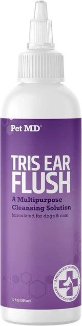 PET MD - Pet MD Veterinary Tris Flush Cat & Dog Ear Cleaner 12 Fl.Oz. - The Red Vitamin MX - Cuidado Del Oído De Perros - {{ shop.shopifyCountryName }}