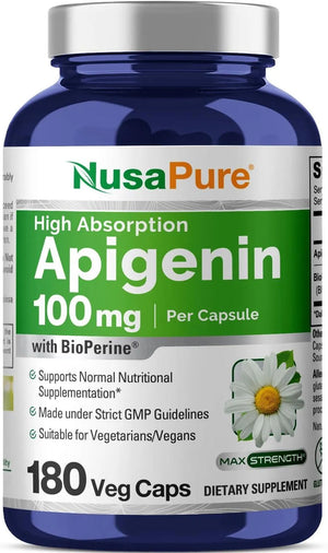 NUSAPURE - NusaPure Apigenin 100Mg. 180 Capsulas - The Red Vitamin MX - Suplementos Alimenticios - {{ shop.shopifyCountryName }}