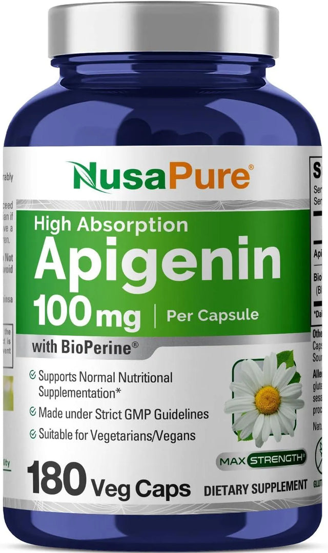 NUSAPURE - NusaPure Apigenin 100Mg. 180 Capsulas - The Red Vitamin MX - Suplementos Alimenticios - {{ shop.shopifyCountryName }}