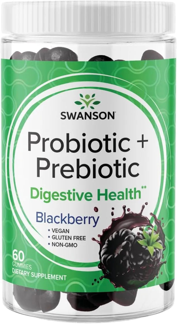 SWANSON - Swanson Probiotic + Prebiotic Gummies 60 Gomitas - The Red Vitamin MX - Suplementos Alimenticios - {{ shop.shopifyCountryName }}