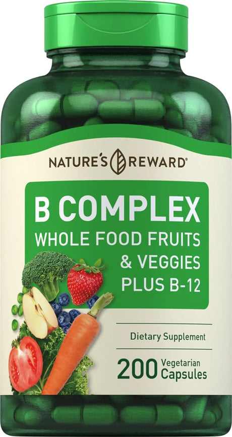 PIPING ROCK - Piping Rock B Complex with Whole Food Fruits & Veggies 200 Capsulas - The Red Vitamin MX - Suplementos Alimenticios - {{ shop.shopifyCountryName }}