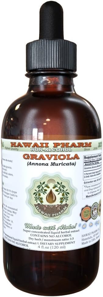 Hawaii Pharm Graviola Alcohol-Free Liquid Extract 2 Fl.Oz.