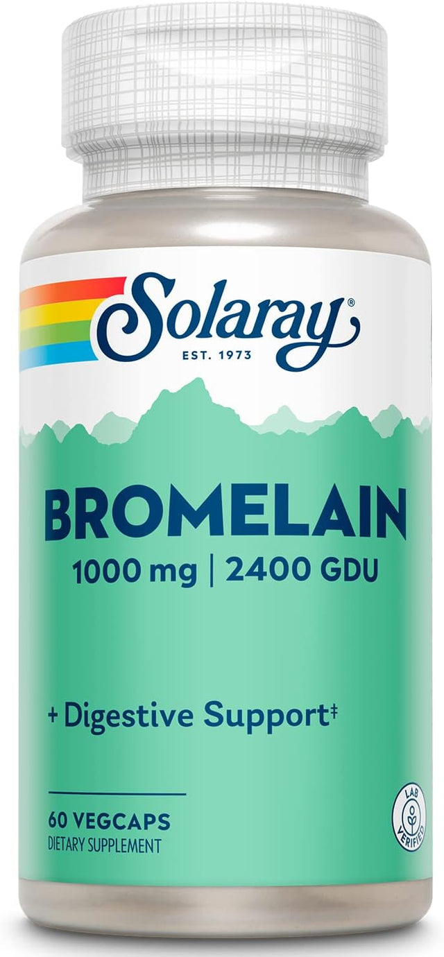 Solaray Bromelain Supplement 1000Mg. 60 Capsulas - The Red Vitamin MX - Suplementos Alimenticios - SOLARAY