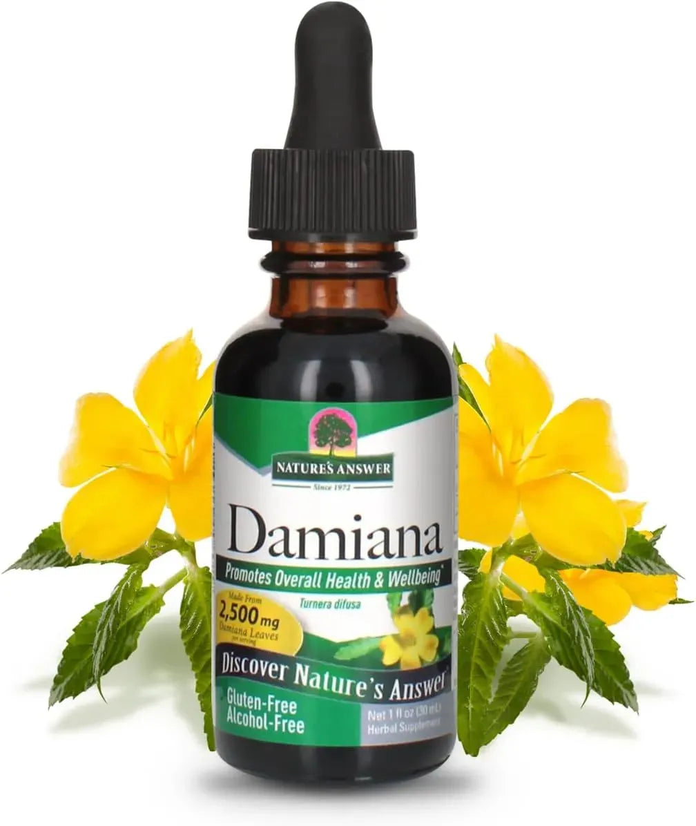 NATURE´S ANSWER - Nature's Answer Damiana Extract Alcohol-Free 1 Fl.Oz. - The Red Vitamin MX - Suplementos Alimenticios - {{ shop.shopifyCountryName }}