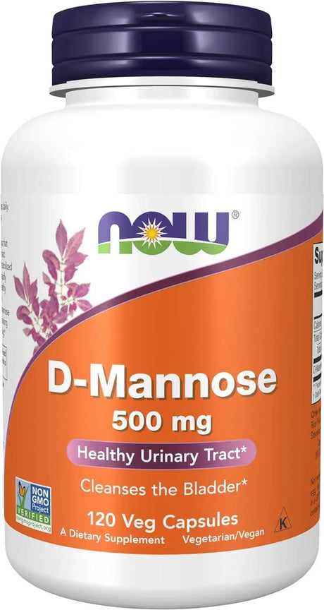 NOW SUPPLEMENTS - NOW Supplements D-Mannose 500Mg. 120 Capsulas - The Red Vitamin MX - Suplementos Alimenticios - {{ shop.shopifyCountryName }}