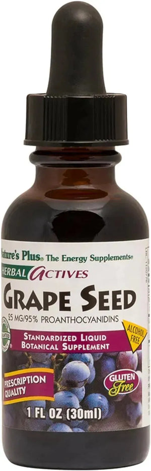 NATURES PLUS - Natures Plus Herbal Actives Grape Seed 25Mg. 30Ml. - The Red Vitamin MX - Suplementos Alimenticios - {{ shop.shopifyCountryName }}