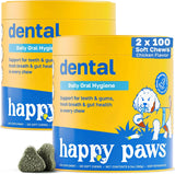 HAPPY PAWS - Happy Paws Dental Chews for Dogs Spearmint Flavor 100 Masticables 2 Pack - The Red Vitamin MX - Cuidado Dental Para Perros - {{ shop.shopifyCountryName }}