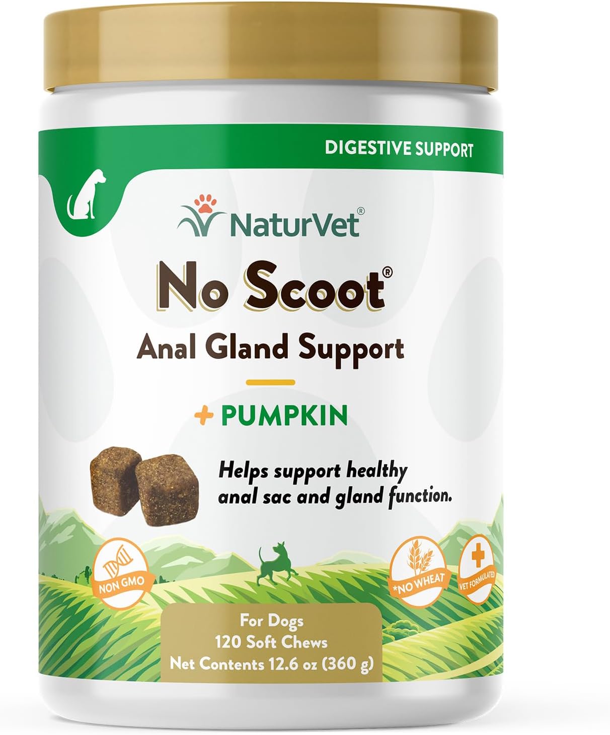 NaturVet No Scoot for Dogs 120 Masticables