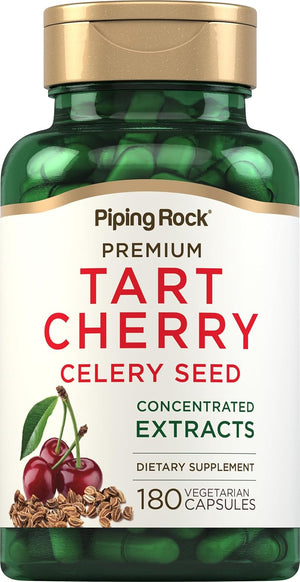 PIPING ROCK - Piping Rock Tart Cherry and Celery Seed 180 Capsulas - The Red Vitamin MX - Suplementos Alimenticios - {{ shop.shopifyCountryName }}