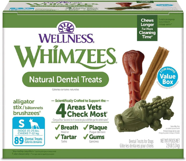WELLNESS WHIMZEES - Wellness WHIMZEES Value Box Dog Dental Treats Small Size Dogs 89 Piezas - The Red Vitamin MX - Cuidado Dental Para Perros - {{ shop.shopifyCountryName }}