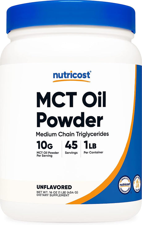 Nutricost MCT Oil Powder 1Lb. - The Red Vitamin MX - Suplementos Alimenticios - NUTRICOST