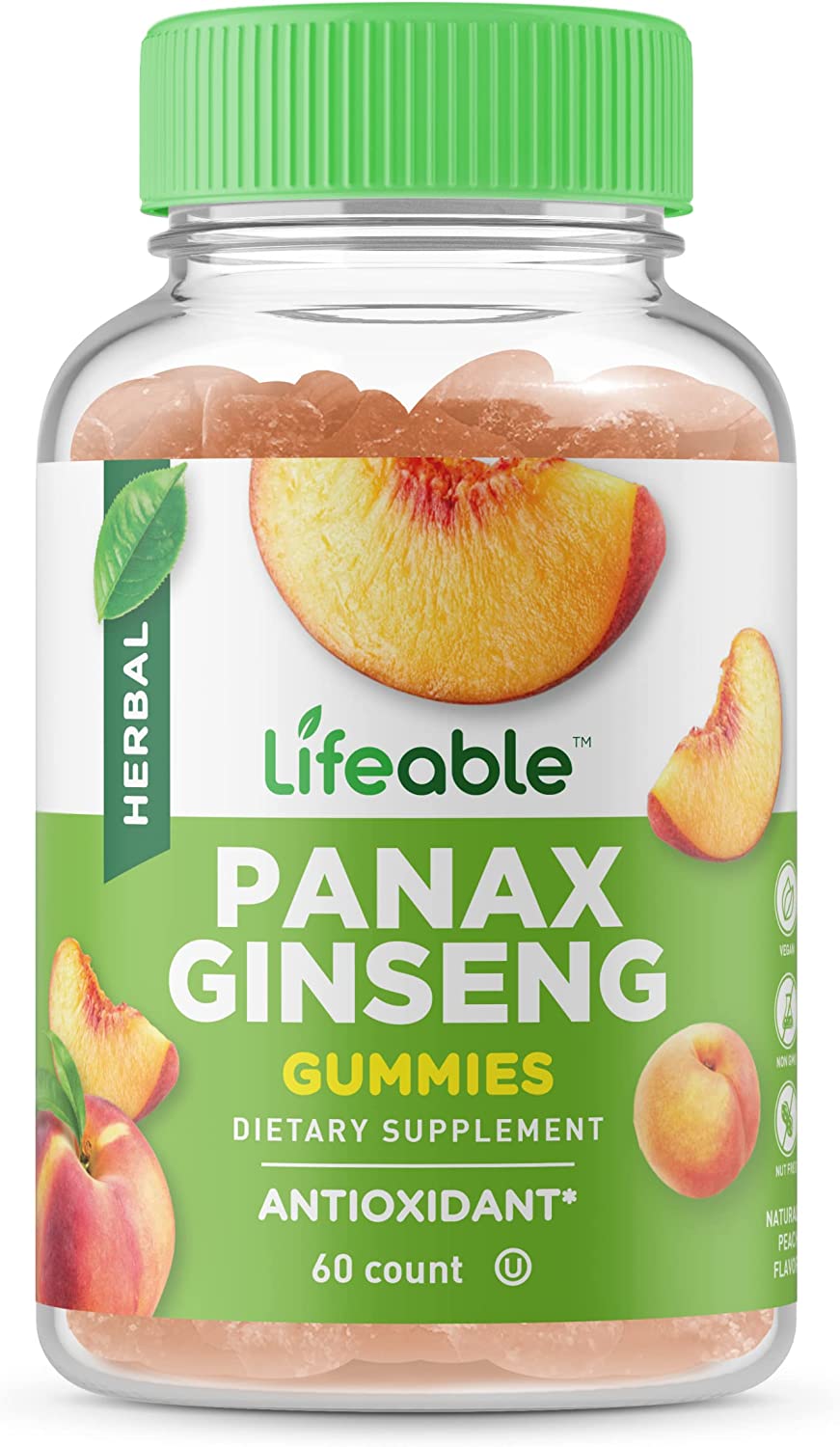 Lifeable Panax Ginseng Root Extract 60 Gomitas - The Red Vitamin MX - Suplementos Alimenticios - LIFEABLE